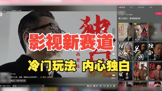 最新影视解说玩法，人物独白，30天涨粉24万+，全流程拆解【揭秘】-全有网创