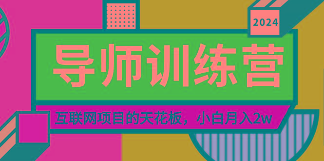 《导师训练营》精准粉丝引流的天花板，小白月入2w-全有网创