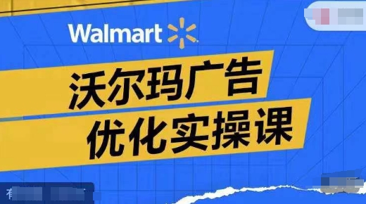 沃尔玛广告优化实操课,广告报告实操讲解,广告如何提高转化和ROAS等