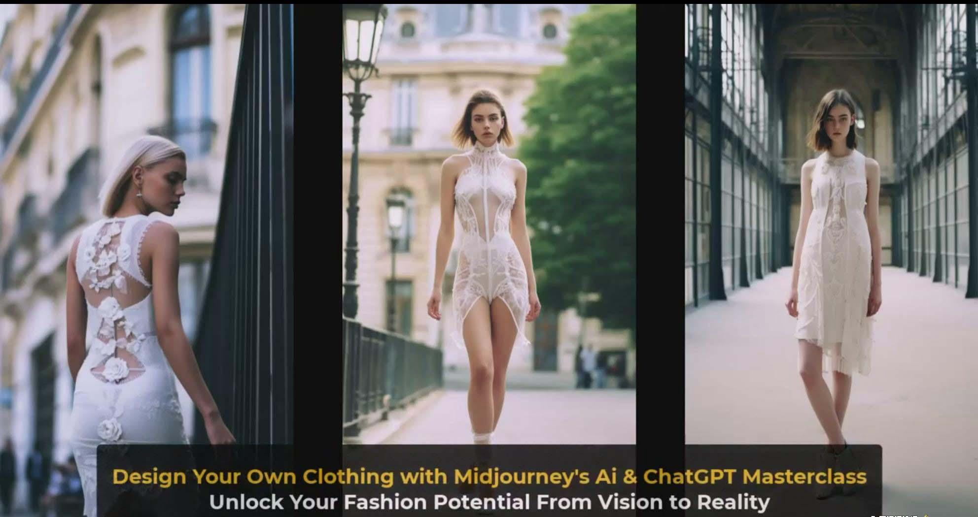 图片[4]-利用 Midjourneys Ai 人工智能设计自己的服装AI大师班-10节课-中英字幕-全有网创