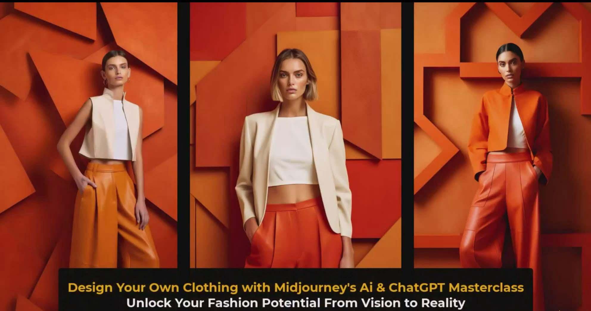 图片[3]-利用 Midjourneys Ai 人工智能设计自己的服装AI大师班-10节课-中英字幕-全有网创