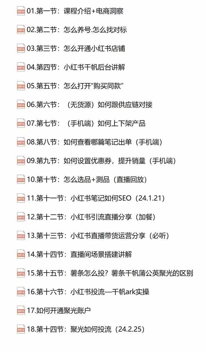 小红书快速赚钱电商特训营：用简单方式通过小红书快速变现！-全有网创