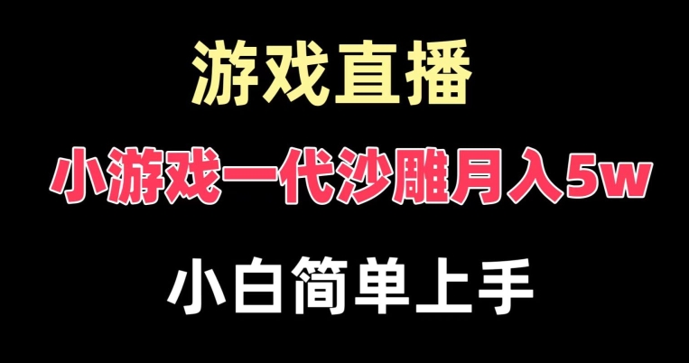 玩小游戏一代沙雕月入5w,爆裂变现,快速拿结果,高级保姆式教学【揭秘】-全有网创