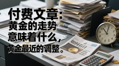 付费文章：黄金的走势意味着什么，如何看待黄金最近的调整-全有网创