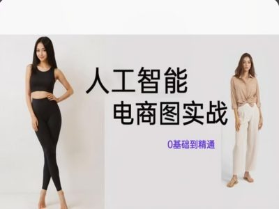 人工智能SD电商图实战，ai绘图0基础到精通-全有网创