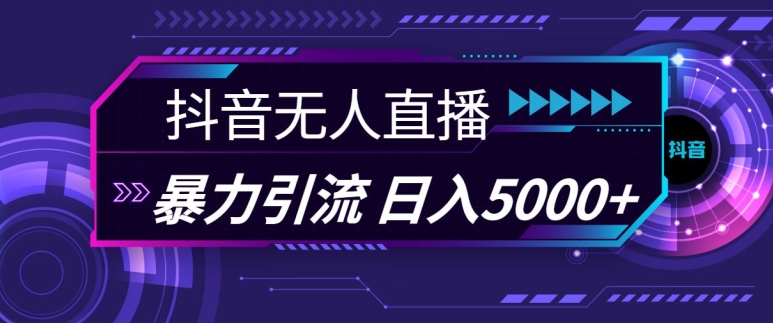 抖音快手视频号全平台通用无人直播引流法，利用图片模板和语音话术，暴力日引流100+创业粉【揭秘】-全有网创