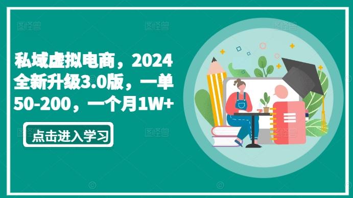 私域虚拟电商，2024全新升级3.0版，一单50-200，一个月1W+【揭秘】-全有网创