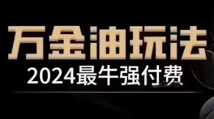 2024最牛强付费，万金油强付费玩法，干货满满，全程实操起飞-全有网创