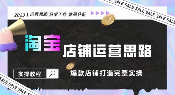 2023淘宝店铺运营全攻略：竞品分析，打造爆款店铺完整实操（附运营思维素材）-全有网创