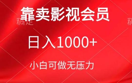 靠卖影视会员，日入1000+，落地保姆级教程，新手可学【揭秘】-全有网创