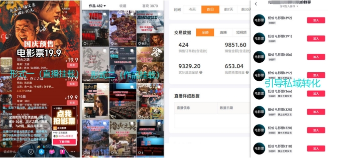 电影票小程序挂载_蹭新电影热度+后续流量延伸【揭秘】-全有网创