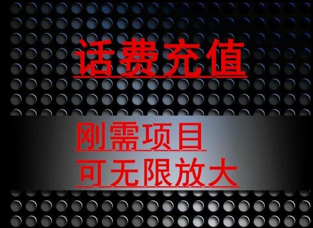 最新蓝海项目，刚需赛道，95折充话费月入5位数-全有网创
