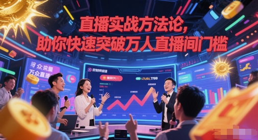 直播实战方法论,助你快速突破万人直播间门槛