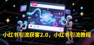 小红书引流获客2.0,小红书引流教程-全有网创