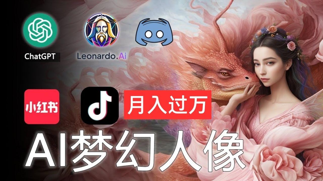 AI摄影梦幻人像：零基础也能月入过万的秘密-全有网创