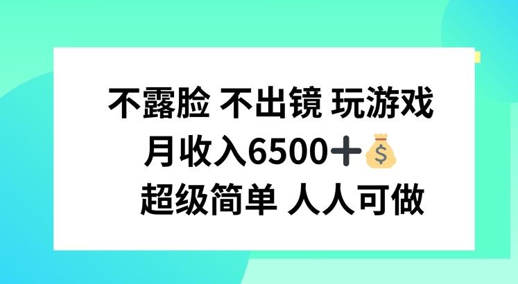 不露脸 不出境 玩游戏，月入6500 超级简单 人人可做【揭秘】-全有网创
