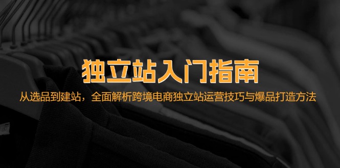独立站入门指南：从选品到建站，全面解析跨境电商独立站运营技巧与爆品…-全有网创