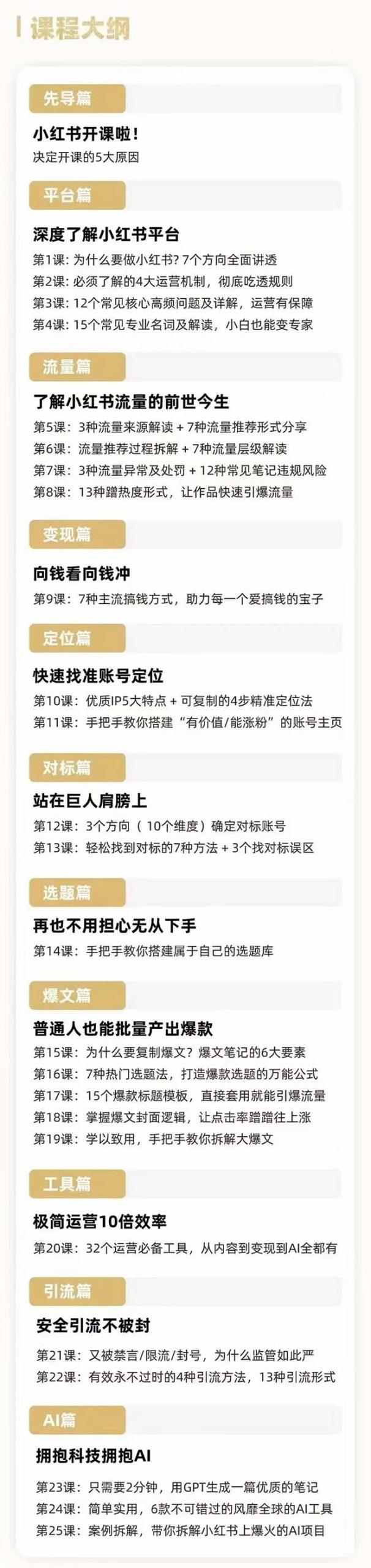 2024年最新小红书运营课程：普通人也能引爆小红书(25节课)-全有网创