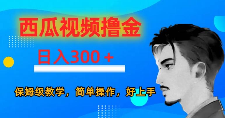 西瓜视频撸金日入300，保姆级教学，简单操作，好上手-全有网创