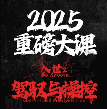 2025重磅大课，入世2，驾驭与控制-全有网创
