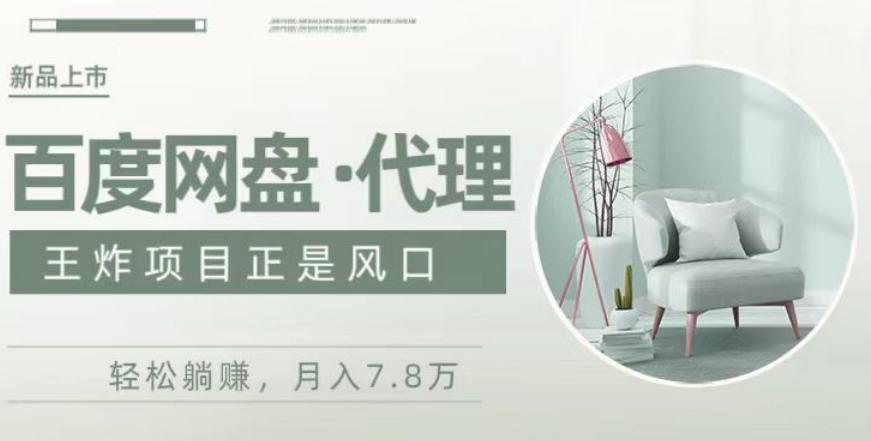 度盘代理，月入7w保姆级全方位教程-全有网创