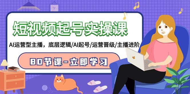 (9470期)短视频起号实操课，AI运营型主播，底层逻辑/AI起号/运营晋级/主播进阶/80节-全有网创
