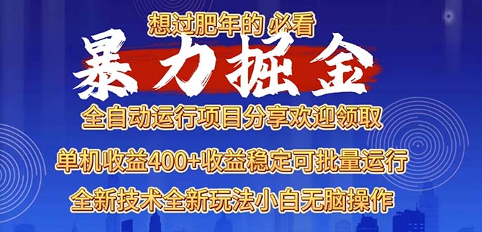 2025暴力掘金项目，想过肥年必看！-全有网创