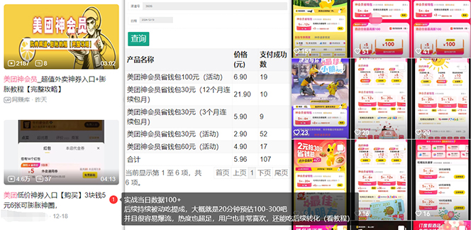 美团神券/神会员_入门级教程，外卖券膨胀推广项目【蓝海市场攻略】-全有网创