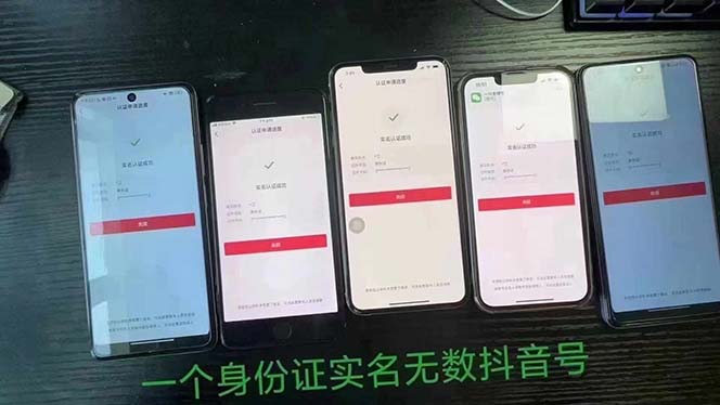 抖音无限实名技术：一个SFZ号码可以十名无数个抖音账号，具体自己实操-全有网创