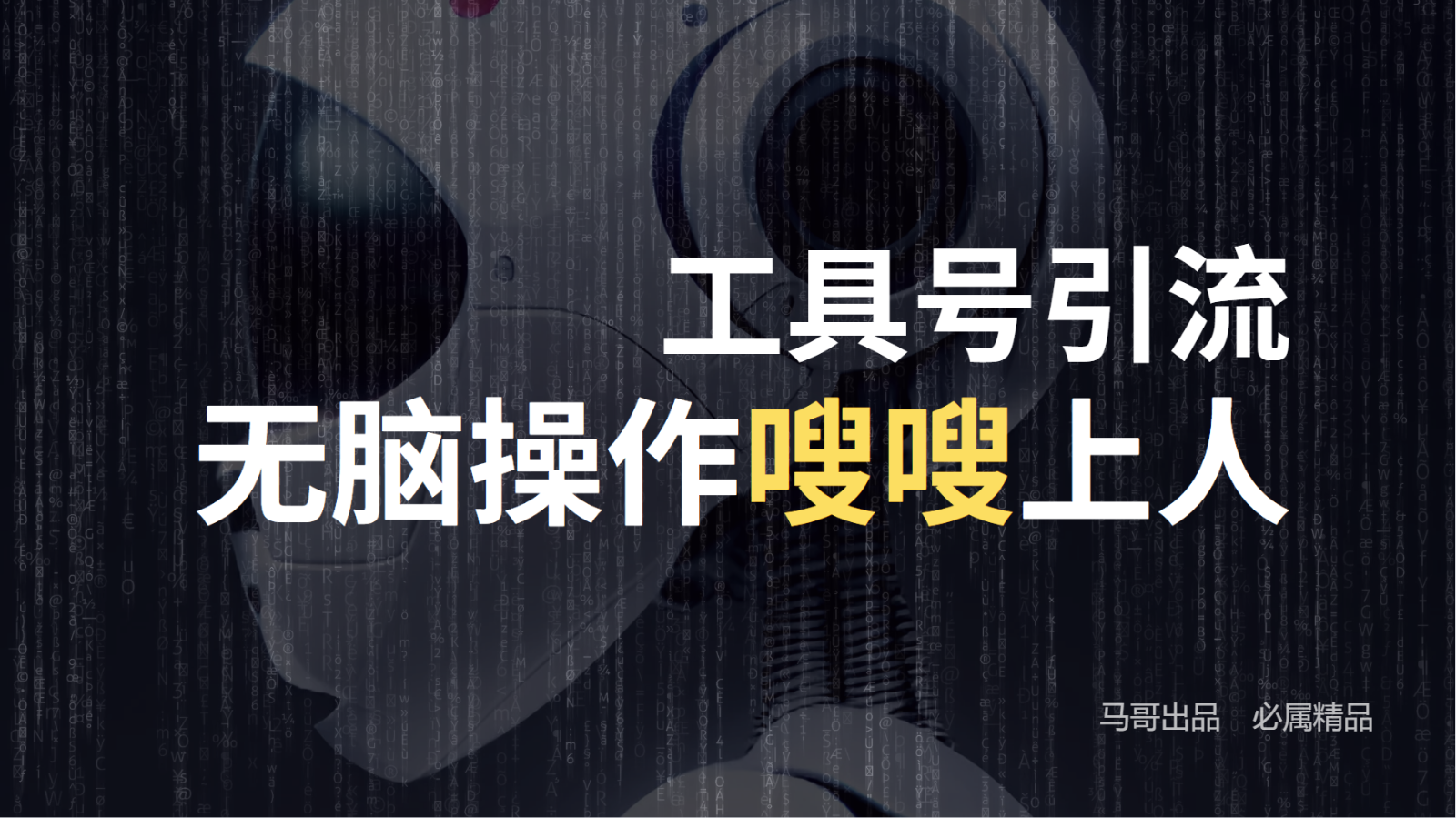 工具号高效引流法，嗖嗖上人，日引1000+，直接搬运，无脑操作-全有网创