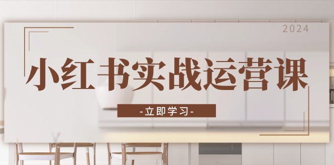小红书实战运营课：从开通店铺到直播话术，打造爆款笔记与高效直播-全有网创