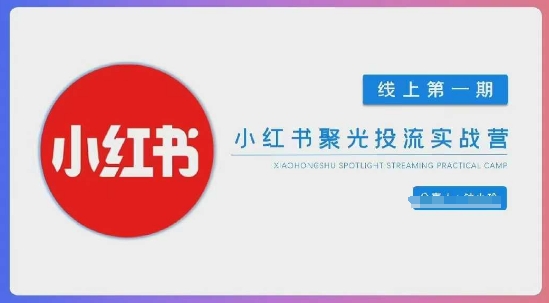 小红书聚光陪跑第一期，教你从0到1玩转小红书聚光投流，搭建小红书付费投流团队，更快的见到效果-全有网创