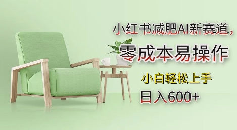 小红书减肥AI新赛道，零成本易操作，日入多张，小白轻松上手【揭秘】-全有网创