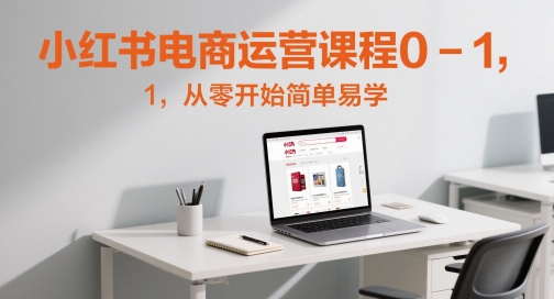 小红书电商运营课程0-1，从零开始简单易学-全有网创
