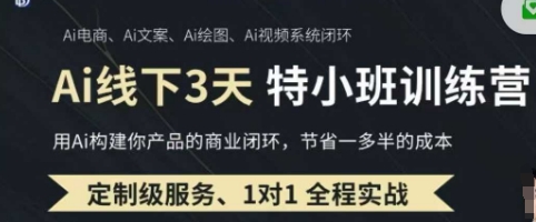 AI实操培训第20-21期线下，0基础保姆级教程，3月最新整理，企业获客、降本增效、打造超级个体-全有网创