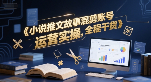 小说推文故事混剪账号运营实操，全程干货-全有网创