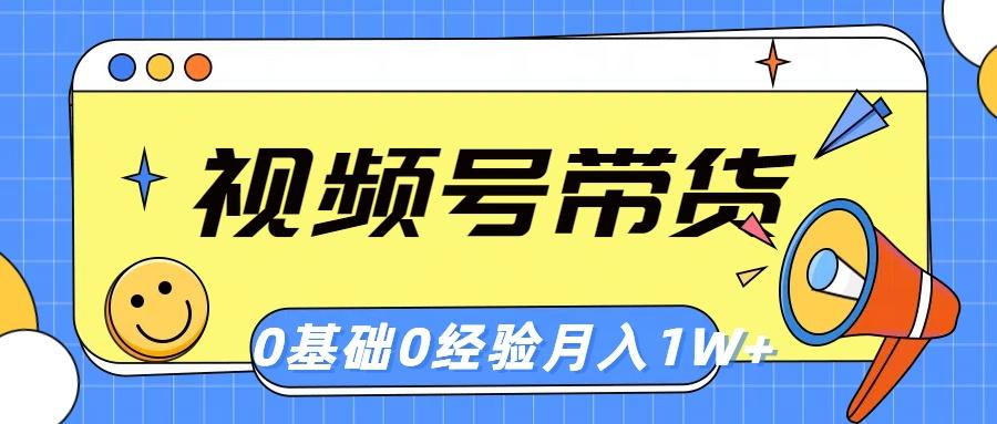 视频号轻创业带货，零基础，零经验，月入1w+-全有网创