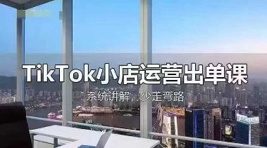 TikTok小店运营出单课，从开店选品、运营出单、发货回款，进行全流程讲解-全有网创