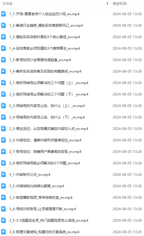 图片[1]-实体店老板获客特训营：认知、定位、文案、矩阵、直播、AI等(72节-全有网创