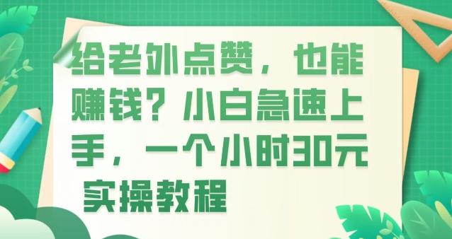给老外点赞，也能赚钱？小白急速上手，实操教程-全有网创