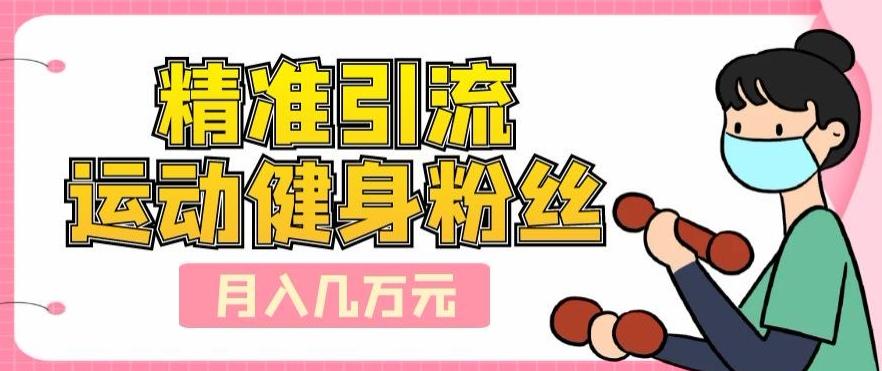 精准引流运动健身粉丝，轻松月入几万-全有网创