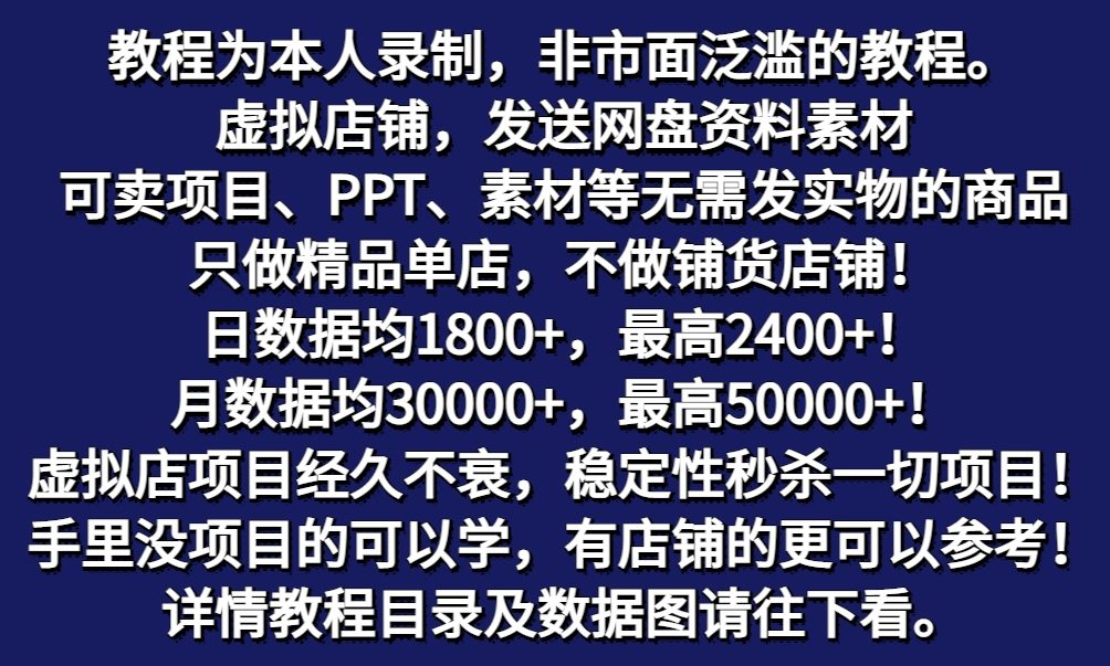图片[1]-拼多多虚拟店铺项目，电脑挂机自动发货，单店日利润300+-全有网创