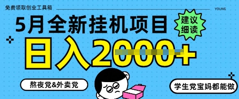 5月最新挂G项目8.0玩法，纯手机操作，稳稳日入1k+【揭秘】-全有网创