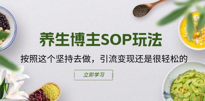养生博主SOP玩法，按照这个坚持去做，引流变现还是很轻松的-全有网创